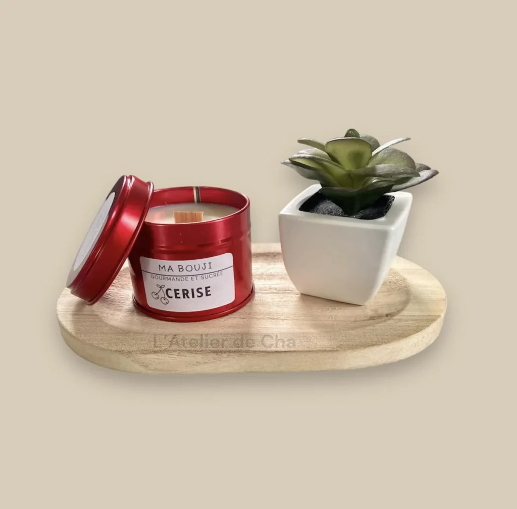 bougie-artisanale-cerise