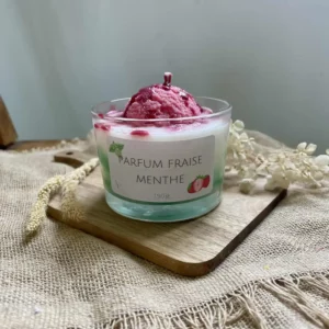 bougie-fraise-menthe-chantilly