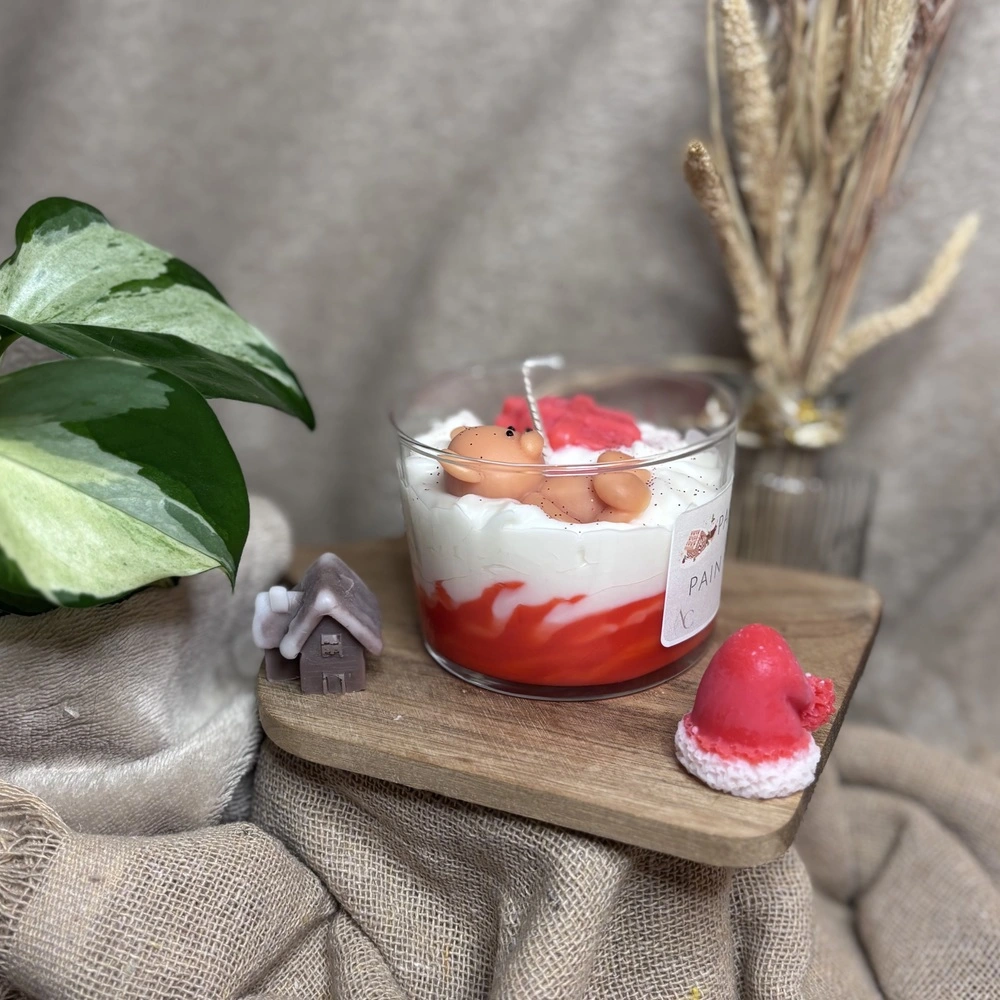 L'Atelier de Cha bougie de Noël parfum pain d'épices