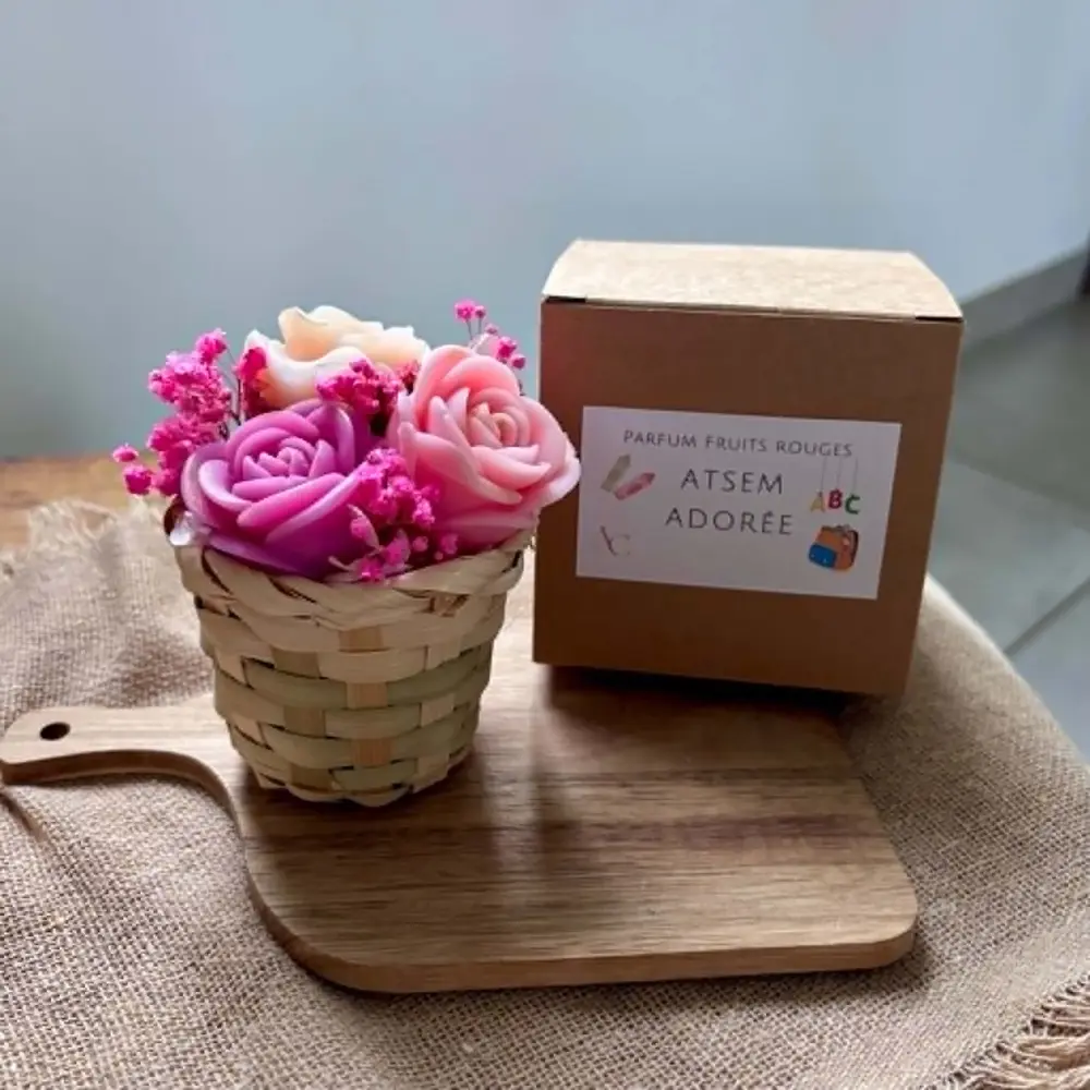 Bouquet fondants parfumés cadeau ATSEM L'Atelier de Cha