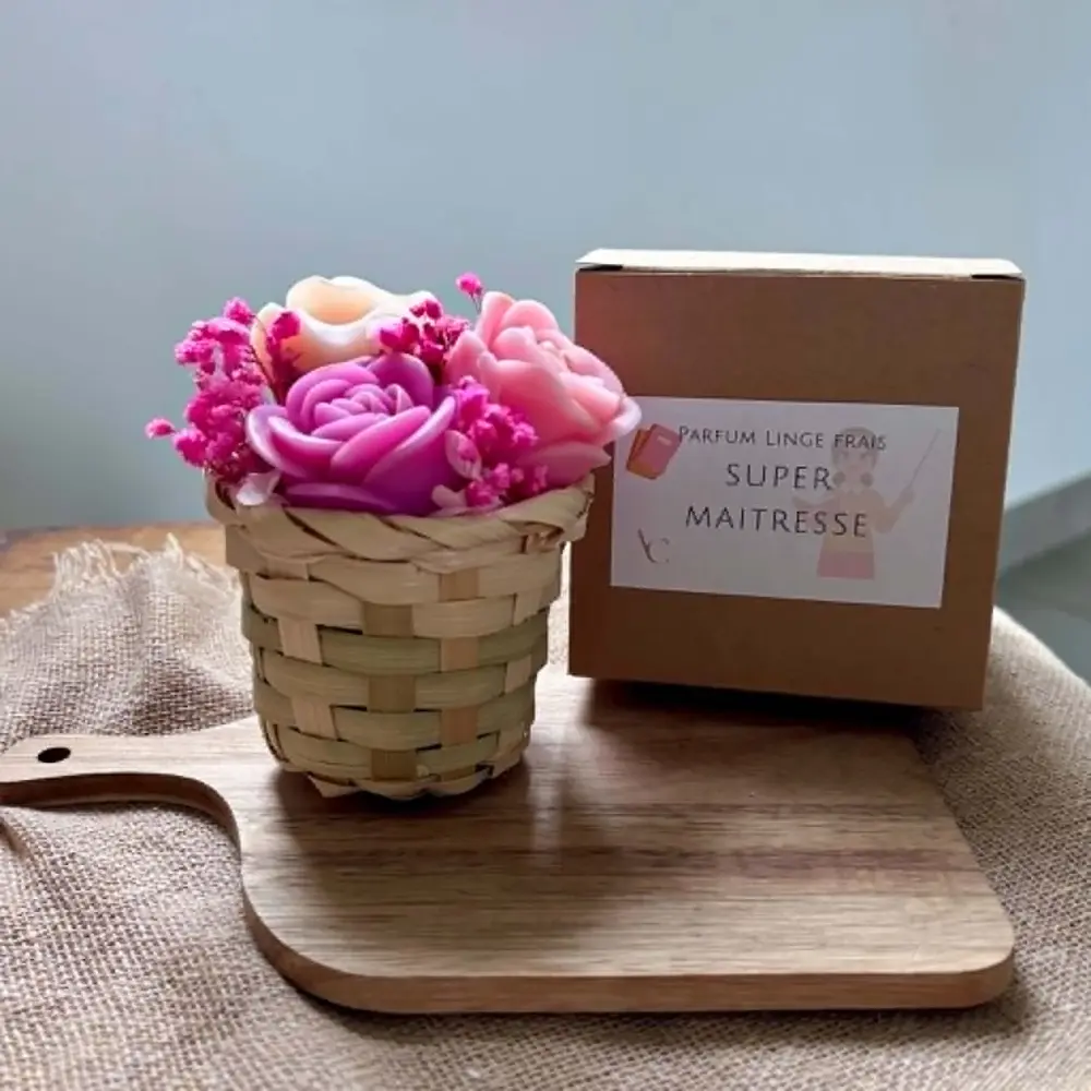 Bouquet fondants parfumés cadeau maitresse L'Atelier de Cha