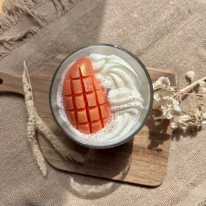 Bougie mangue papaye l'Atelier de Cha