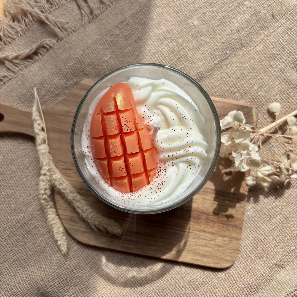Bougie mangue papaye l'Atelier de Cha