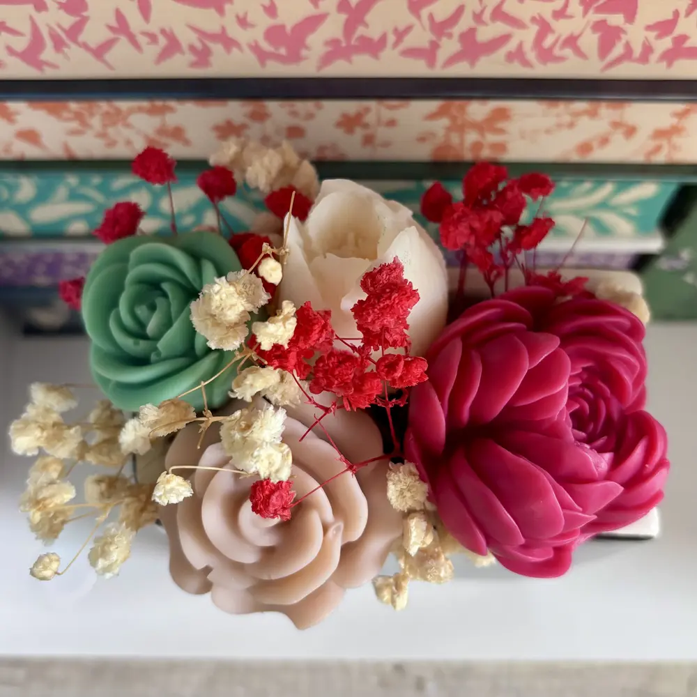 Bouquet littéraire de fondant parfumé l'atelier de cha
