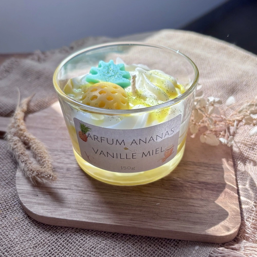 L'Atelier de Cha bougie chantilly vanille ananas miel