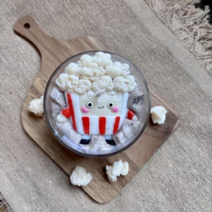 Bougie chantilly parfum pop corn l'Atelier de Cha