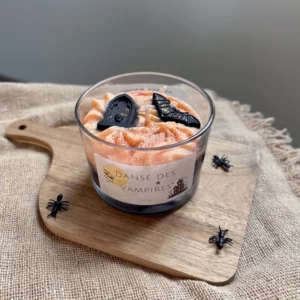 bougie chantilly halloween l'Atelier de Cha